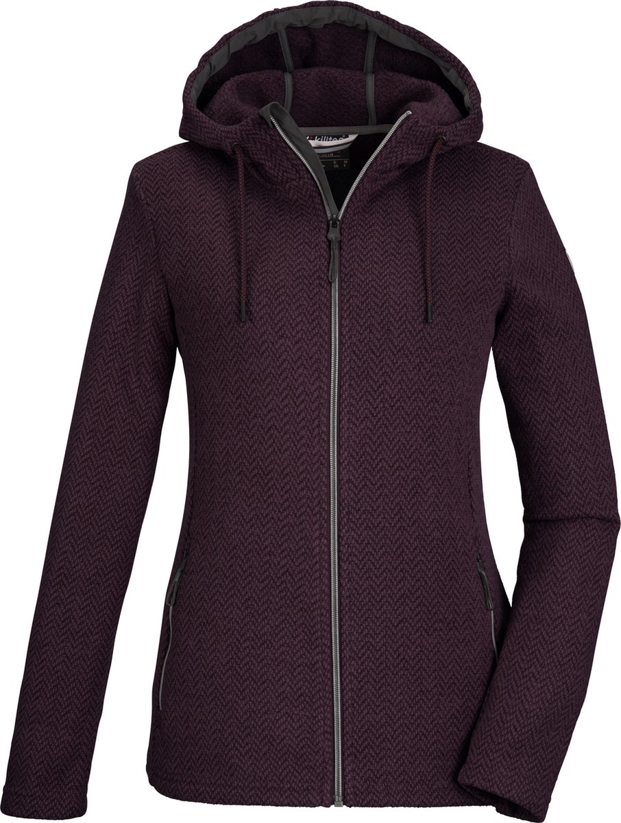 Killtec KOW 2 Women Jacket Outdoorvest Dames Capuchon Paars