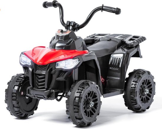 Voiture Quad Buggy Électrique Pour Enfant 12V Avec 2 Vitesses 2,8-5 Km/h, MP3 Et USB, Démarrage Lent, Pour Enfants De 3-7 Ans, 104X67X74CM (Noir) | Leroy Merlin