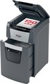 Rexel Optimum AutoFeed+150M Fluisterstille Papierversnipperaar P-5 Micro voor Thuiskantoor/Thuiswerkplek - Invoer tot 150 Vellen - Zwart