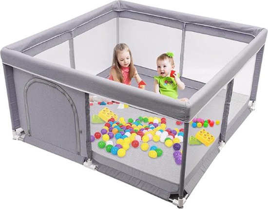 Babybox - Kinderhek - Opvouwbare Box voor Baby's - Kinderveiligheid - Speelbox - Zuignap - Speelhol
