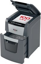 Rexel Optimum AutoFeed+ 100M Fluisterstille Papierversnipperaar P-5 Micro voor Thuiskantoor/Thuiswerkplek -  Invoer tot 100 Vellen - Zwart