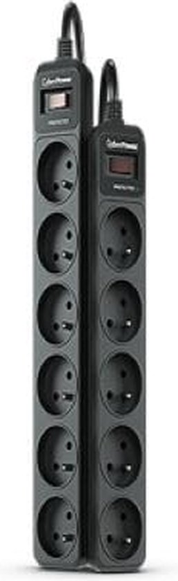 CyberPower Tracer III B0520SC0- FR Parasurtenseur 5 prise (s) CA 200-250 V 1,8 m Zwart