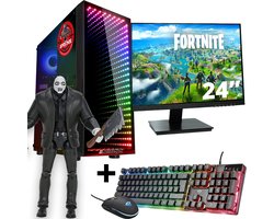 ScreenON - Gaming Set - Fortnite Brutus Hero - V1 (GamePC + 24 Inch Monitor + Toetsenbord + Muis)
