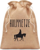Sac en pain d'épice Hulppietje - Sinterklaas - jute - sac à saupoudrer