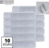 Handdoeken The One Toweling Classic - Pack économique - Haute absorption d'humidité - 100 % coton peigné - 70 x 140 cm - Gris clair - 10 Pièces
