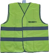 Security vest / hesje geel met reflecterende strepen voor volwassenen - beveiligingsdienst / bewakingsdienst- veiligheidshesjes / veiligheidsvesten / EN471 klasse 2