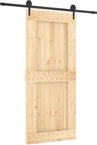 vidaXL-Schuifdeur-met-beslag-90x210-cm-massief-grenenhout