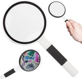 Loep - Vergrootglas - Eenvoudige Handloep - 4x Vergroting - Wit & Zwart