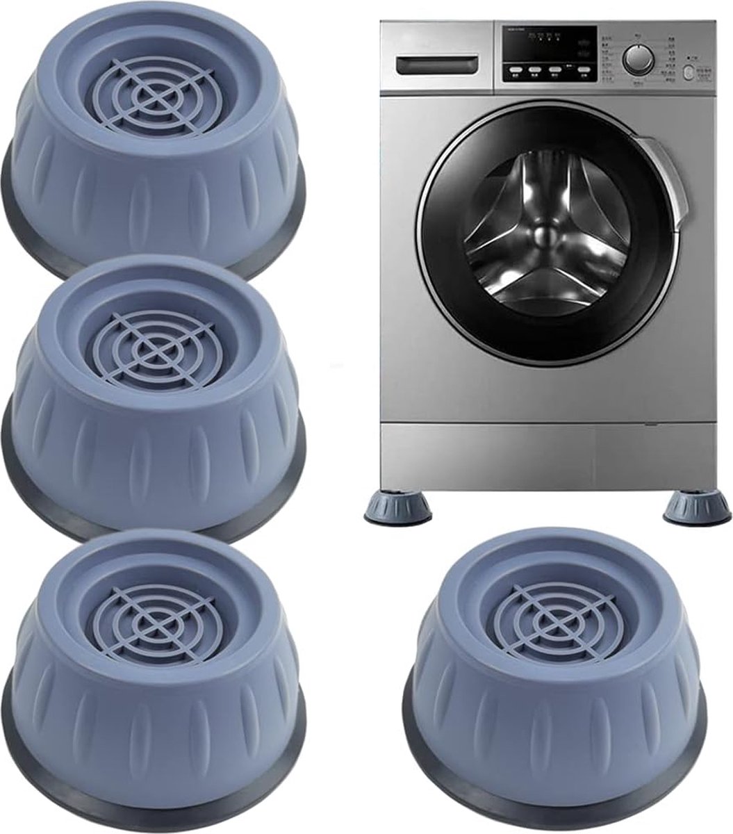 Support anti-chocs et anti-bruit pour machine à laver, sèche-linge et anti-vibrations,  coussinets antidérapants et antibruit : : Maison