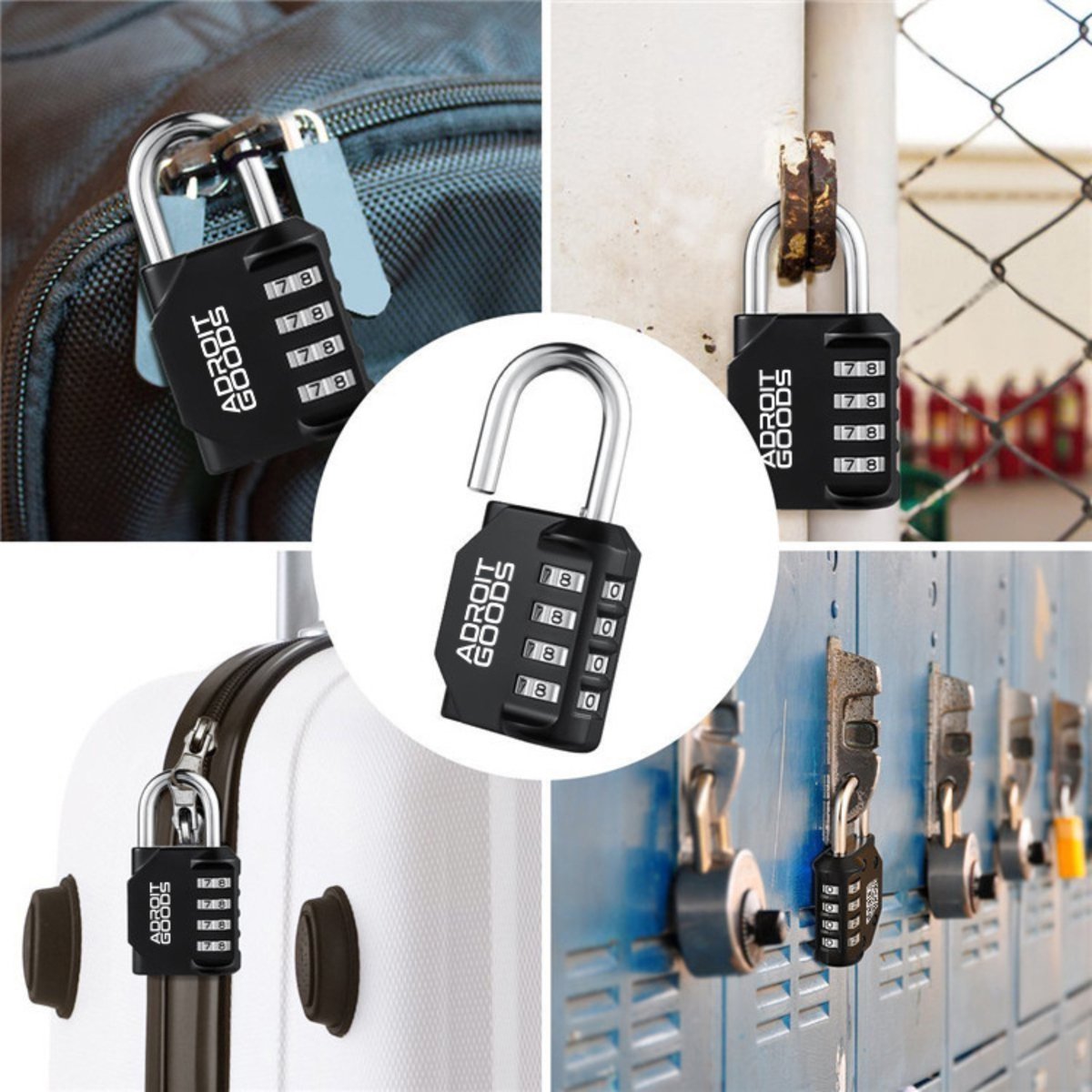 Cadenas à code 4 cadran pour valise - Divers - Tous ALL WHAT OFFICE NEEDS