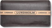 Lundholm portemonnee dames overslag bruin RFID - Leren portefeuille dames met anti-skim bescherming - vrouwen cadeautjes overslagportemonnee dames bruin