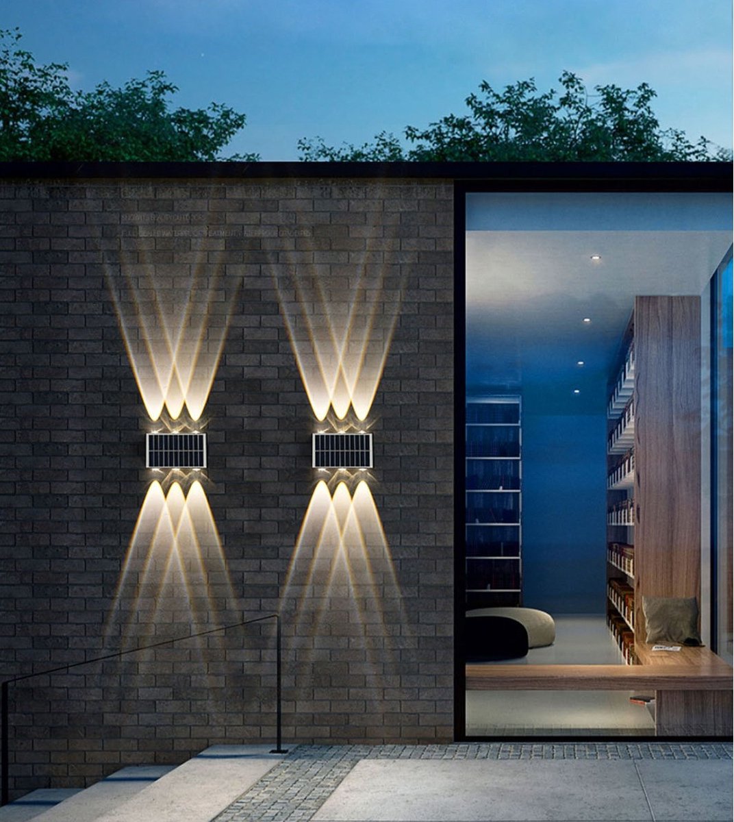 SolarLux Led lamp tuinverlichting solar lamp buitenverlichting wandlamp tuinverlichting zonnepaneel