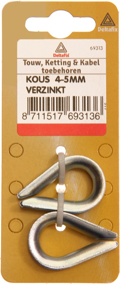 Deltafix touwkous verzinkt 10 mm 2 st.