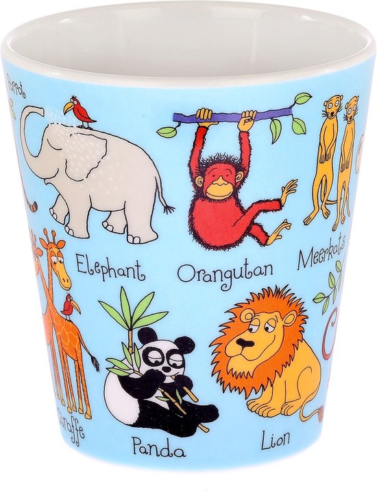 heel klein Jungle dieren kinder melamine bekertje (8 x 7 cm) - Tyrrell Katz van Tyrrell Katz — afbeelding 2