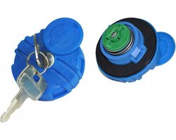 Tankdop met slot - 40mm - Blauw