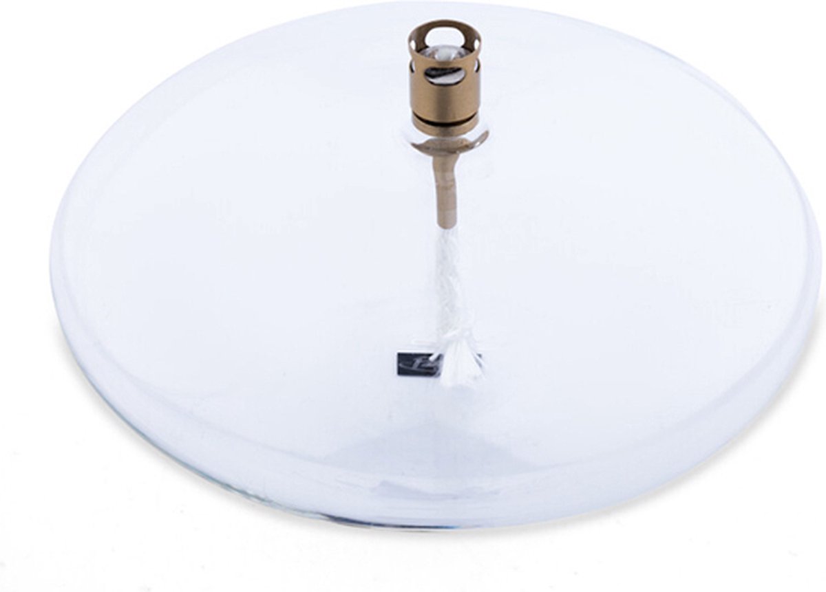 Peri Living - Olielamp - disc - helder glas - 14 x 6 cm