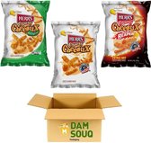 Damsouq® Mixpakket Herr's Cheestix Chips Cheese, Carolina Reaper, Jalapeno (3 x 227Gr)