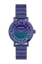 Missoni Melrose MWCY00723 Horloge - Staal - Paars - Ø 36 mm