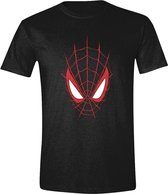 PCMerch SpiderMan - Face Heren T-shirt - L - Zwart