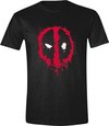 PCMerch Deadpool - Splat Logo Heren Tshirt - L - Zwart