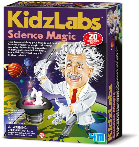 Foto: 4m experimenteerset goochelmagie voor kinderen wetenschap en spel 12 goocheltrucs kidzlabs 8 jaar