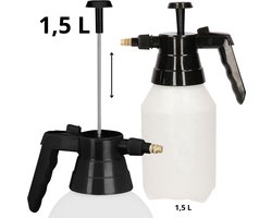Synx Tools Drukspuit 1.5 L Hogedruk plantensproeier - Drukspuit - 1.5 liter - Verstuiver - plantenspuit / bewatering - onkruidspuit - Regelbare Sproeikop