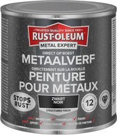 Rust-Oleum Metal Expert Direct Op Roest Structuurverf Zwart 250ml