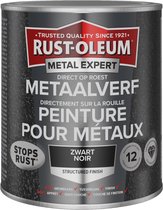 Rust-Oleum Metal Expert Direct Op Roest Structuurverf Zwart 750ml