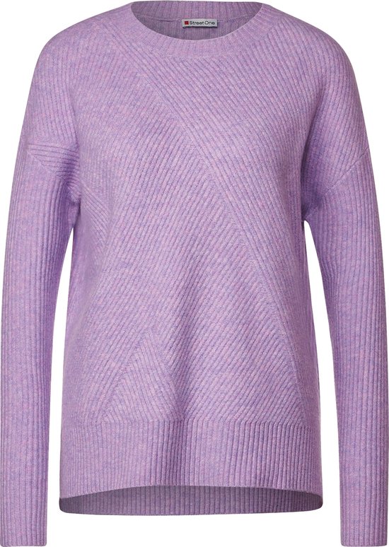 Pull femme Street One avec structure - soft pur lilas - Taille 46