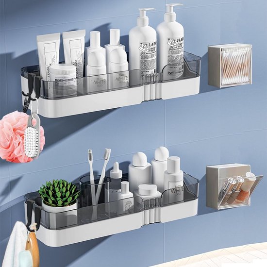 Latern Doucheplankje voor douchestang, zonder boren, doucherekje voor badkamer, verstelbare hoogte, voor douchestang met een diameter van 19 mm - 25 mm Latern Doucheplankje voor douchestang, zonder boren, doucherekje voor badkamer, verstelbare hoogte, voor douchestang met een diameter van 19 mm - 25 mm