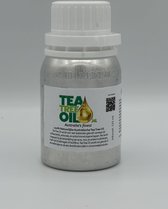 Tea Tree Olie 125ml: Eigen NL import, puur natuur, vers uit Australië en herleidbaar naar de bron. Hoogwaardige aluminium verpakking om oxidatie te voorkomen en hoge versheid te behouden