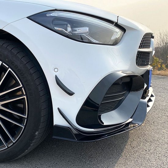 Uitlaat Tip Cover Trims Bezel Vervanging Voor Benz C-Klasse W206 S206 Amg Line 2022 En Hoger Glanzend Zwart