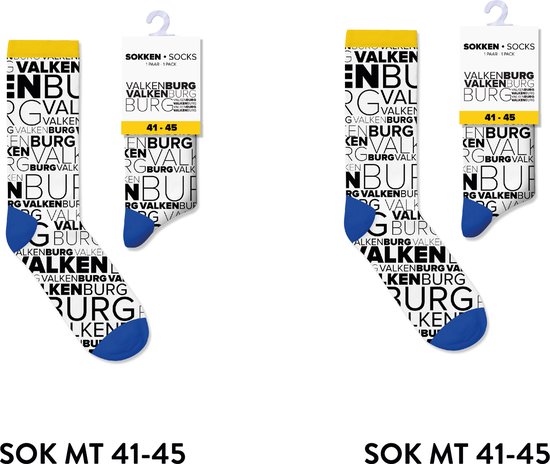 Valkenburg sokken heren en dames - multipack 2 paar - cadeau voor man en vrouw