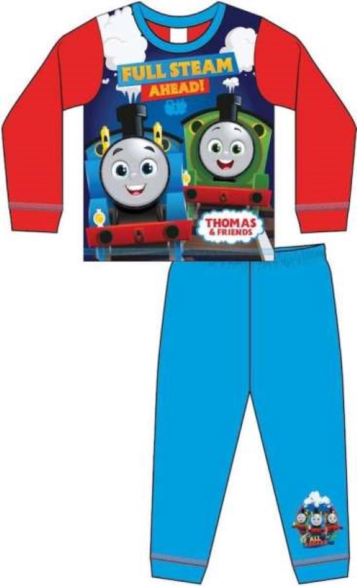Thomas de Trein pyjama - blauw - Thomas & Friends pyama - maat 92/98