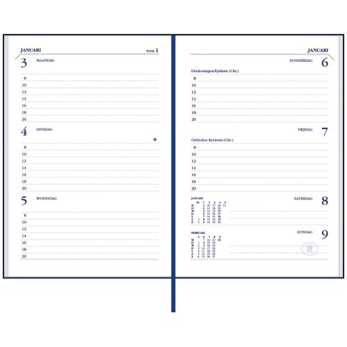 Ryam Zakagenda 2026 - Atlantic ZWART Harde Kaft (8cm x 12cm)