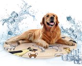 Koelmat voor honden, diameter 60 cm, niet-giftige koelmat voor honden en katten, krasbestendig, duurzame koeldeken voor honden, verhoog de zomerervaring van je huisdier