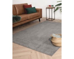 Laagpolig vloerkleed Fine - lichtgrijs 140x200 cm