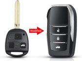 Kit de conversion de clé à 3 boutons pour clé de voiture adapté à la clé Toyota /kit de conversion de clé de voiture/clé de voiture Toyota /boîtier de clé Toyota .