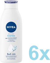 Nivea Bodylotion Express - Voordeelverpakking 6 x 400 ml