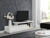 TV-meubel ARTABAN - 2 lades - Gelakt MDF - Wit L 170 cm x H 45 cm x D 40 cm
