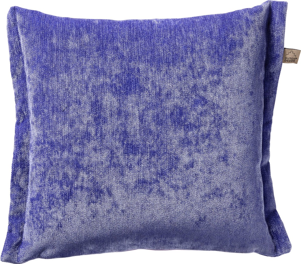 Dutch Decor LEWIS - Sierkussen 45x45 cm - fluweel - met sierrand - Very Peri - paars - Inclusief binnenkussen - Luxe kussens voor woonkamer & bank