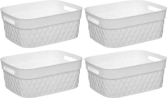 5 pièces boîtes de rangement en plastique, petits paniers, rangement, couleur 5 pièces boîtes de rangement en plastique, petits paniers, rangement, couleur