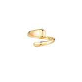 Kinzi - Ringen - Ouroboros Ring - Verstelbaar - Stainless Steel - Goud