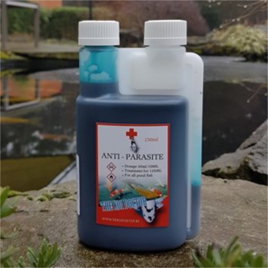 Anti-Parasiet 500 ml (25kb) - Formaldehyde 40% in combinatie met Malachietgroen - tegen de meeste ééncellige parasieten