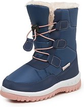 Gevavi Bottes de neige pour femme enfants - botte doublée pour enfants - CW16 - bleu/rose - taille 29
