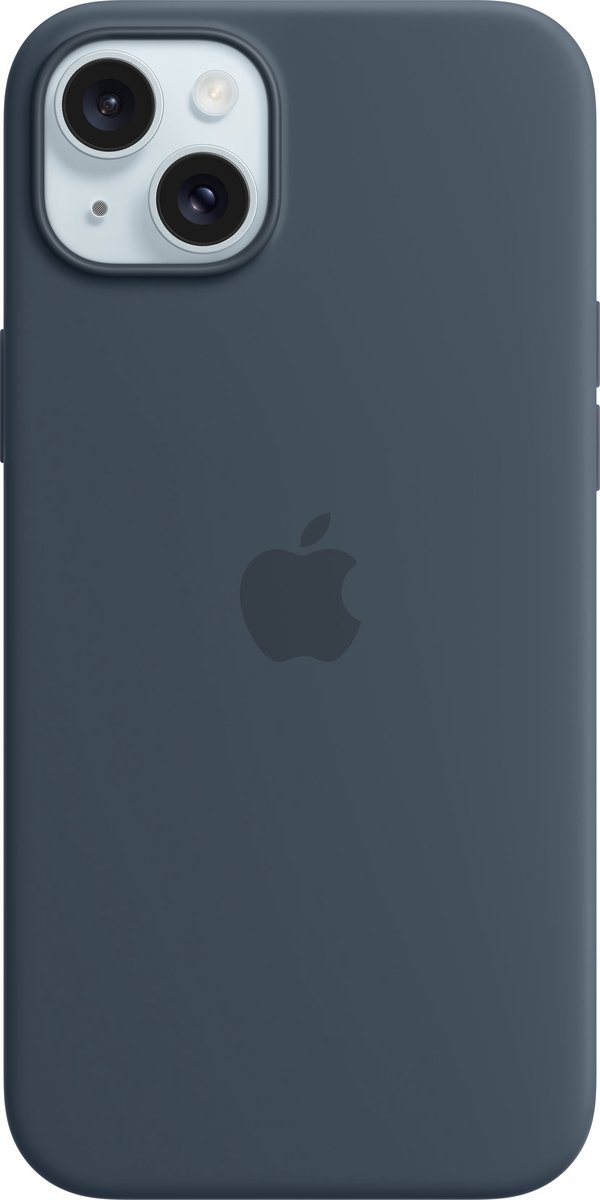 Apple Siliconenhoesje met MagSafe geschikt voor iPhone 15 Plus - Storm Blue