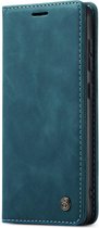 Caseme - Bookcase Groen - Samsung Galaxy S23 Ultra Hoesje