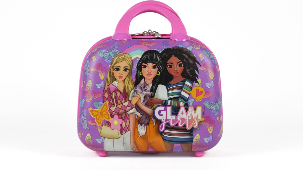 Glam Meisjeskoffer Met Handvatten Roze 30 Cm - UNI