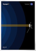 Voyager 2 - Blue Interstellar Space | Space, Astronomie & Ruimtevaart Poster | B2: 50x70 cm
