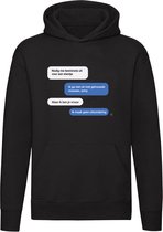 Nodig me uit voor een etentje Hoodie - relatie - liefde - bericht - appen - date - vrouw - man - humor - grappig - unisex - trui - sweater - capuchon